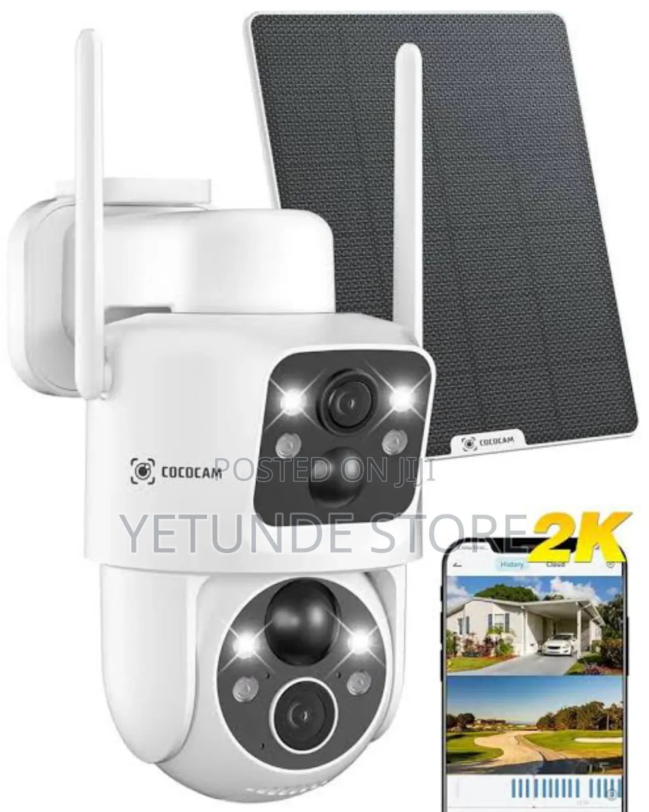 Solar Security Cameras Wireless Outdoor,Remote Wifi 360° View