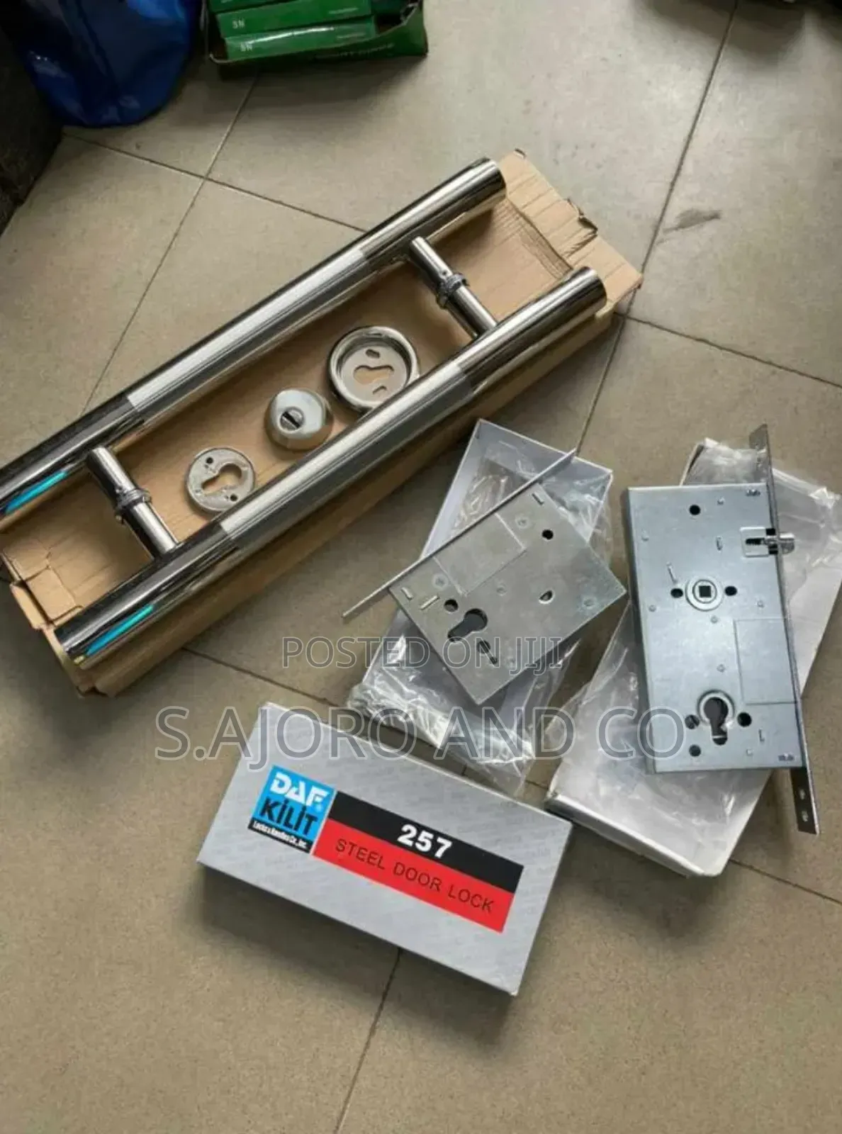 Stainless/Black Door Push-pull Handle For Entrance Security Door 1m