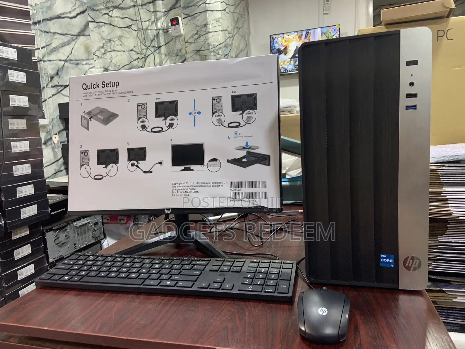 New Desktop Computer HP 8GB Intel Core I5 HDD 1T