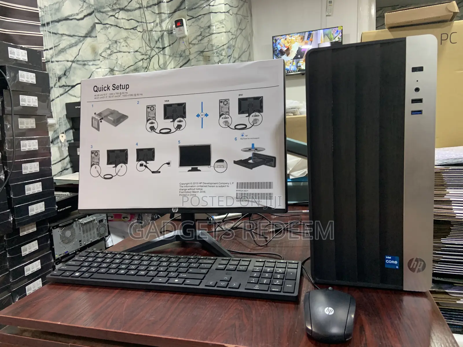 New Desktop Computer HP 8GB Intel Core I5 HDD 1T