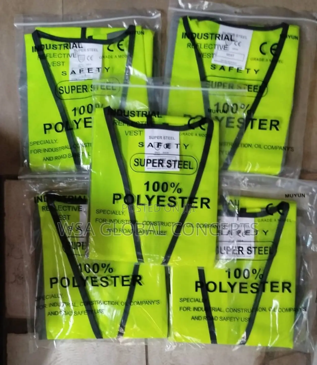 1 Dozen Of Lemon Reflective Jackets