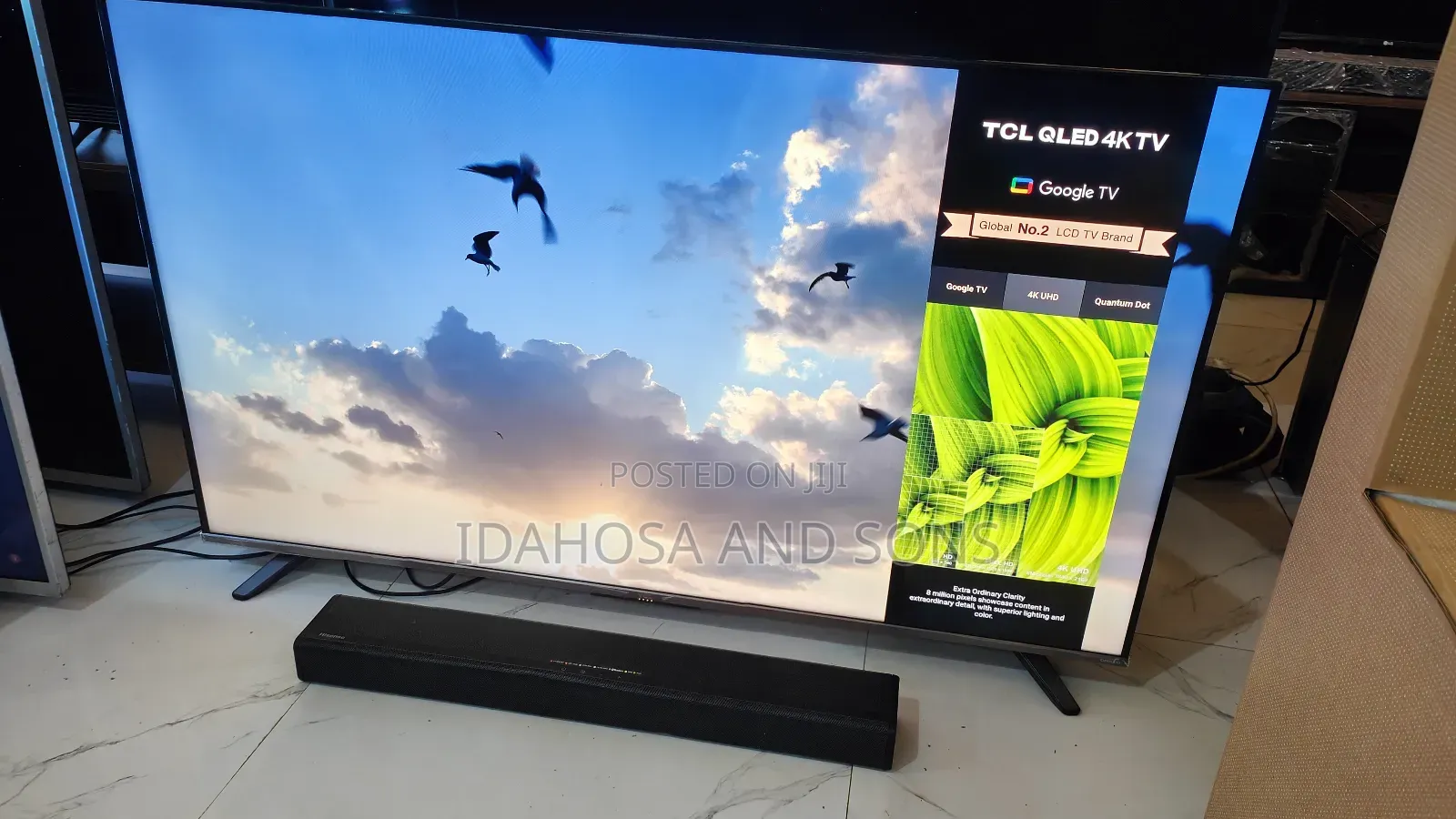 TCL Qled 50inchs Framless Google Tv