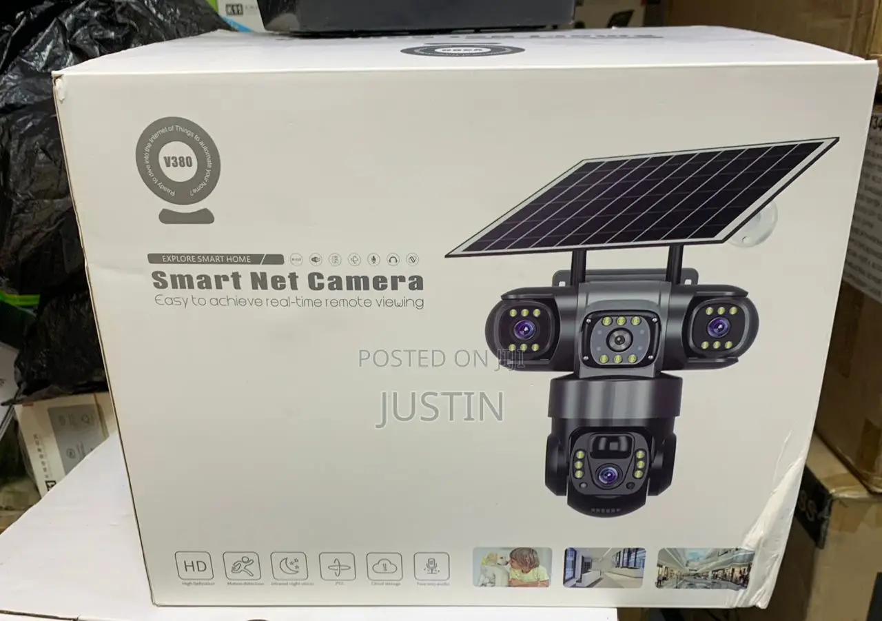 T31 V380 Intelligebt Solar PTZ Camera Triple Lens