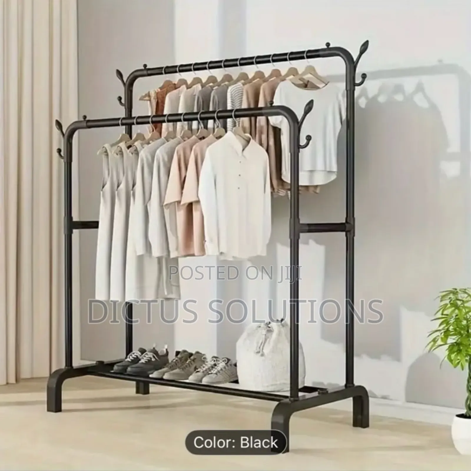 2 Pole and 1 Flat Hanger Wardrobe
