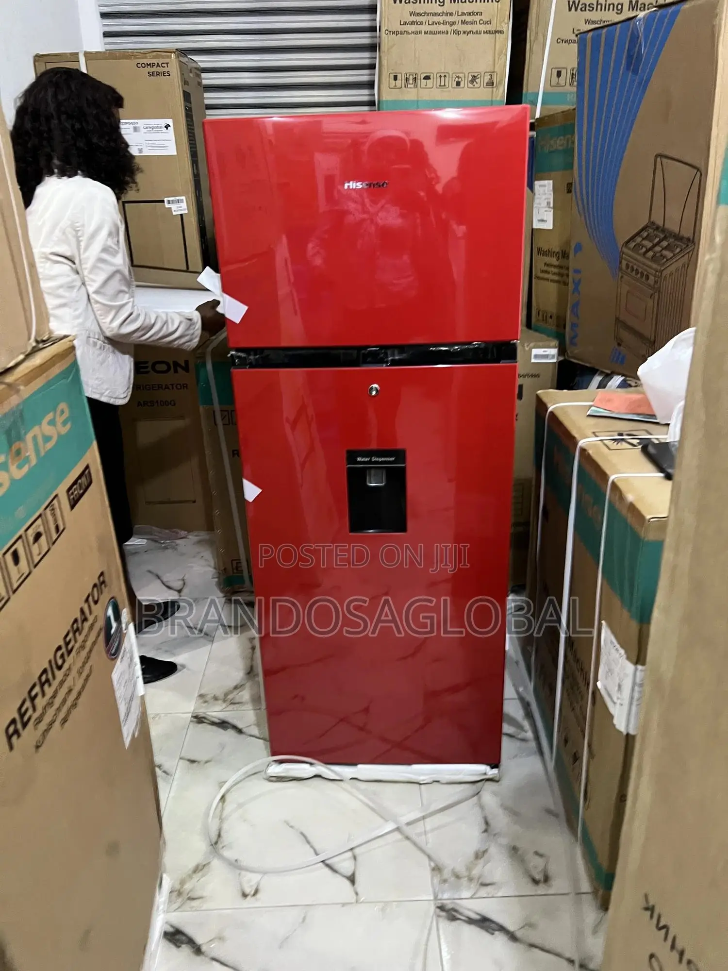 Double Door Refrigerator Hisense 204l Ref‐205drb – Water Dispenser