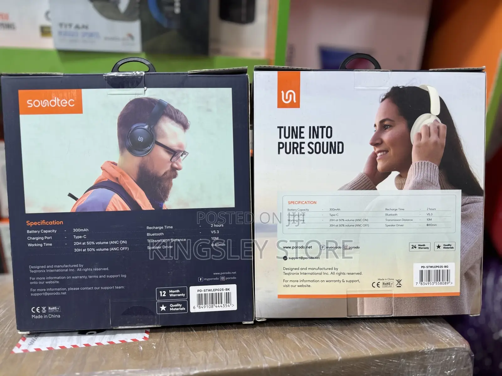 Porodo Soundtec Zen Active Noise-Cancellation Headphone