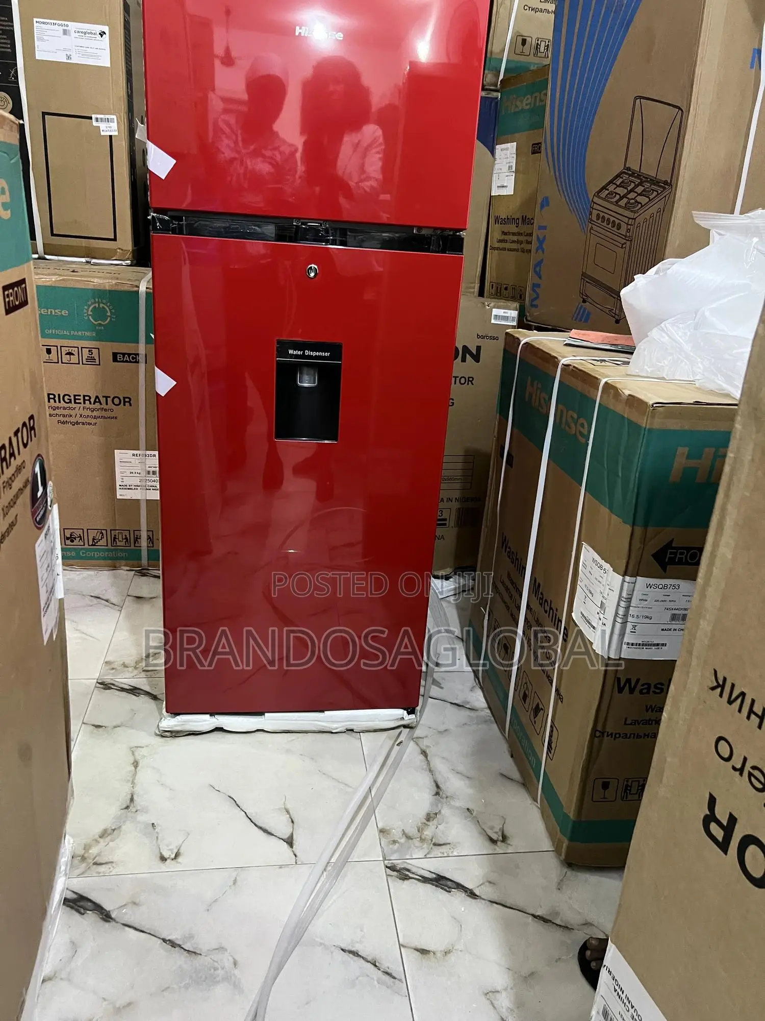 Hisense 204l Double Door Side‐By‐Side Fridge With Water Dispenser