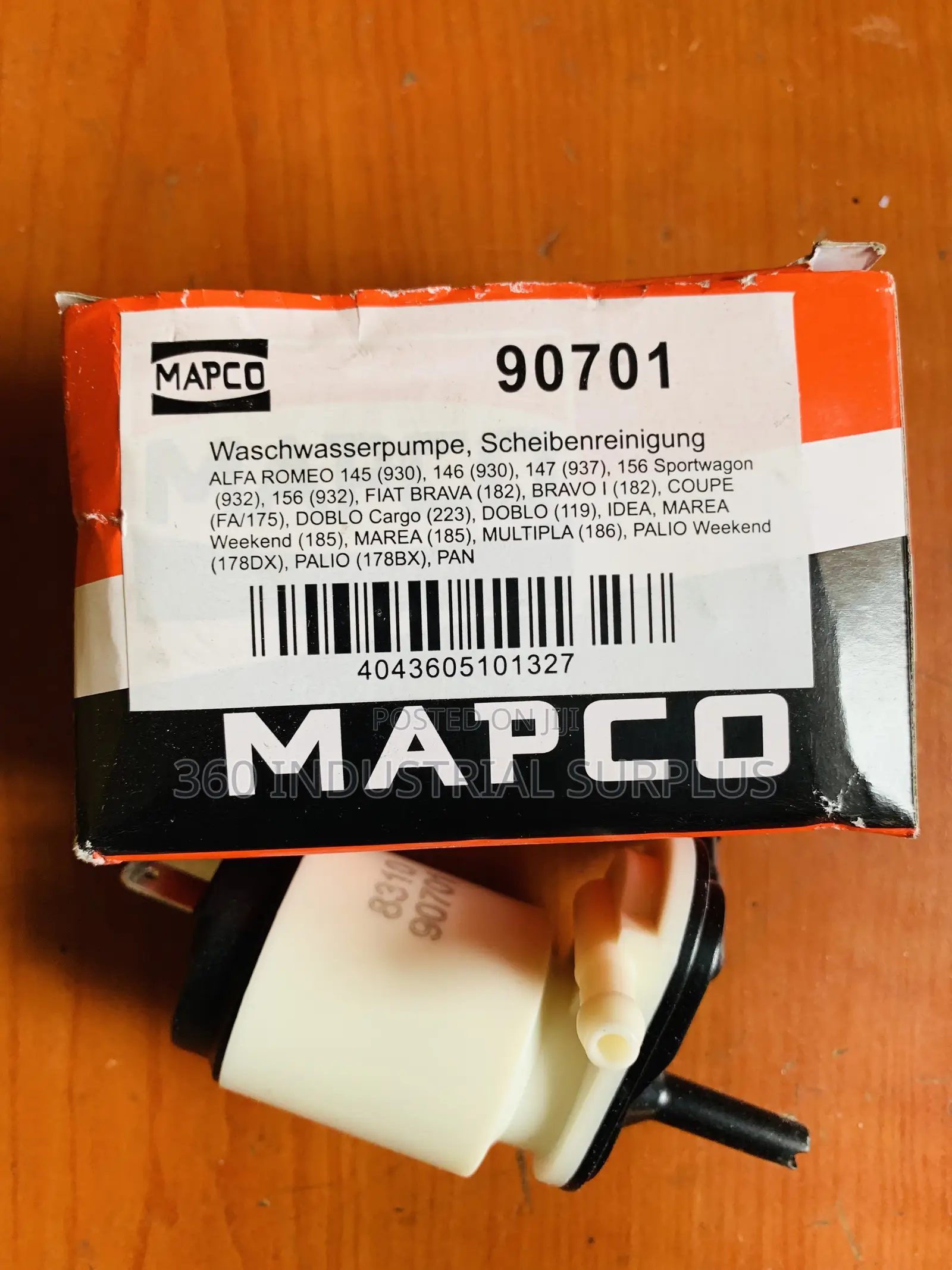 Genuine Mapco 90701 Water Pump,Window Cleaning