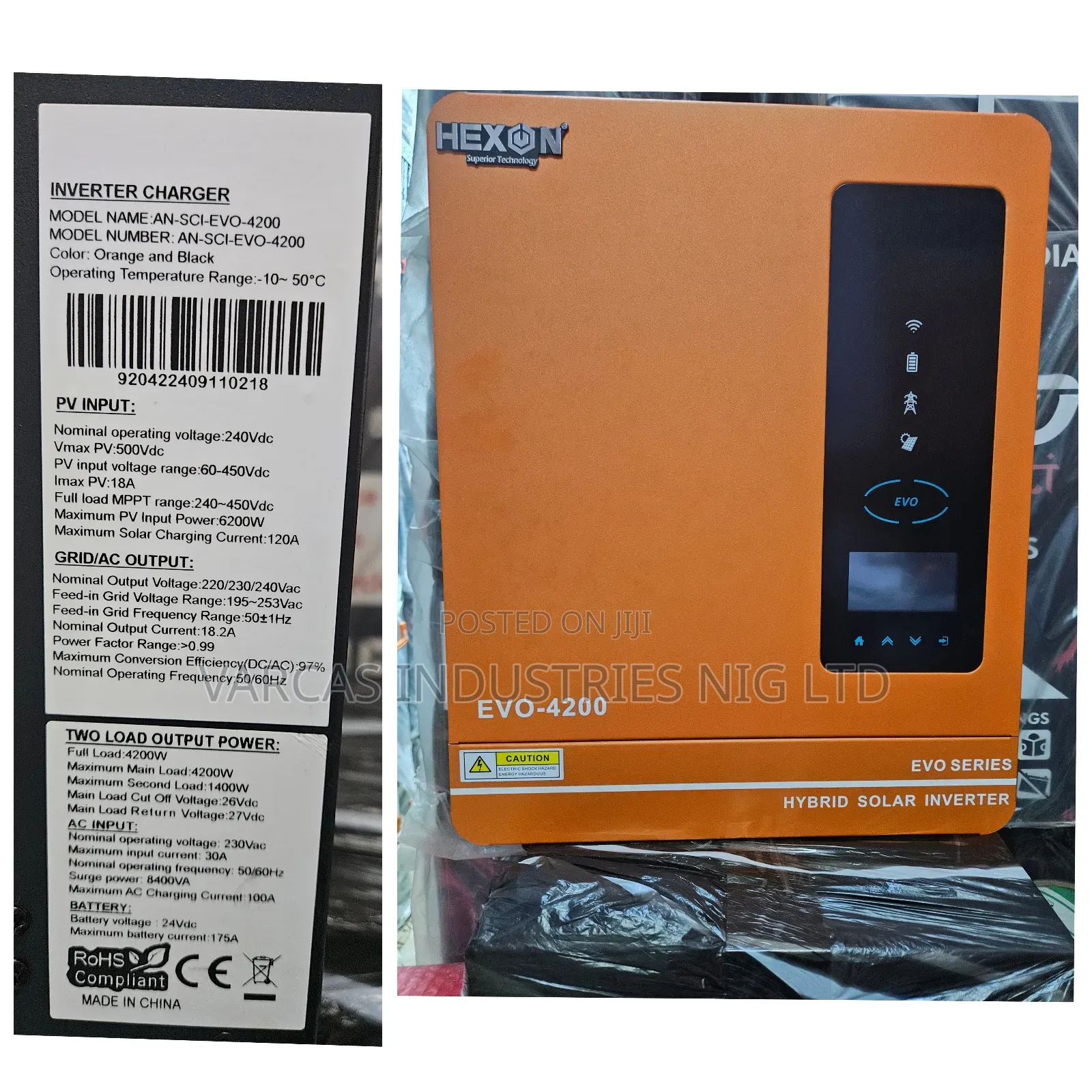 4.2kva Hexon Hybrid Inverters