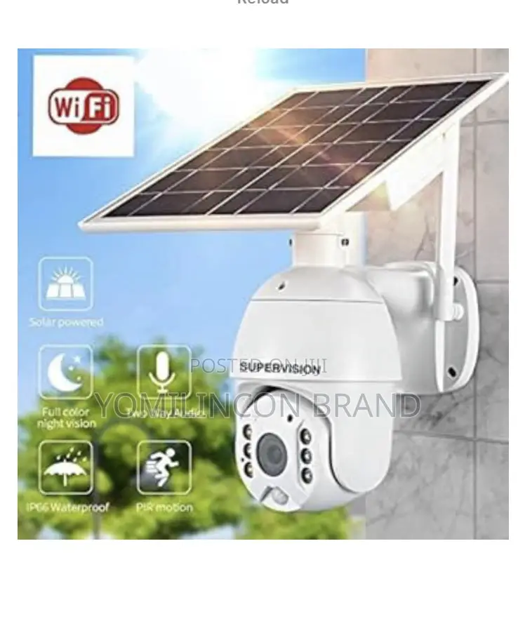 Supervision Wi-Fi 5mp High Resolution Solar PTZ Camera Can Rotate 360.