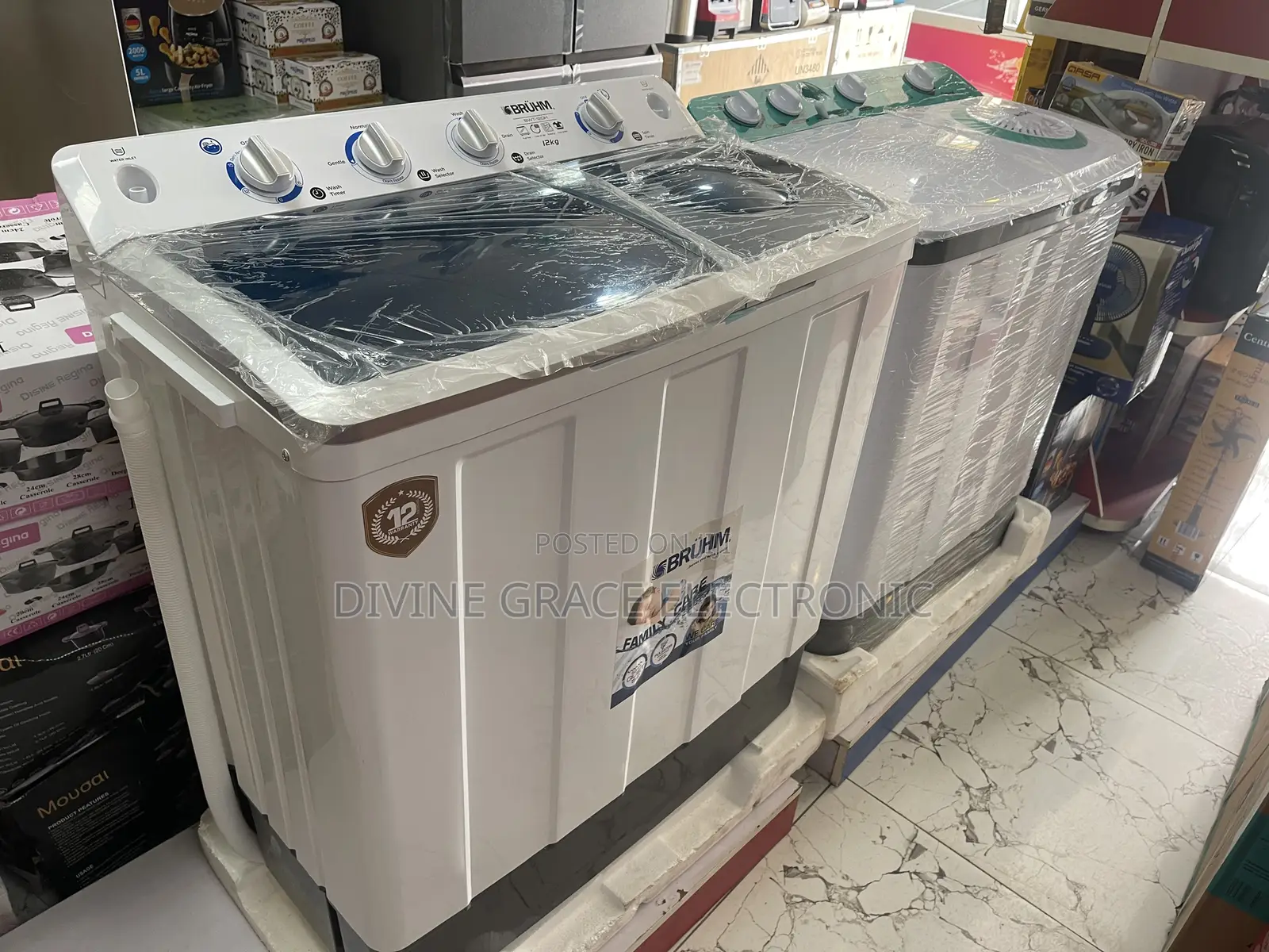 13kg Wash/Spin Bruhm Washing Machine