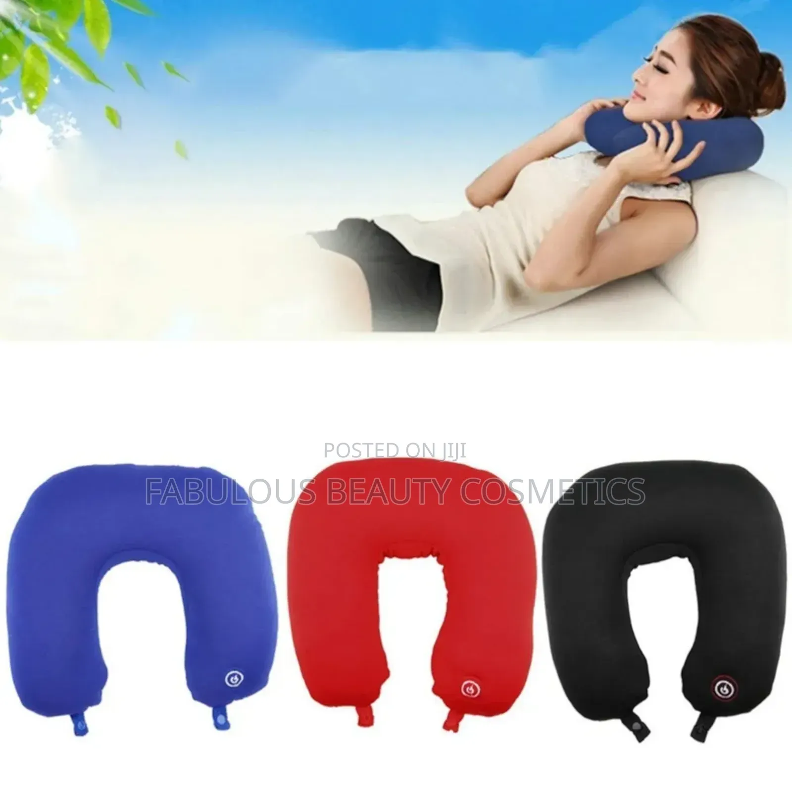 Vibrating Travel Neck U-Shape Pillow Massager
