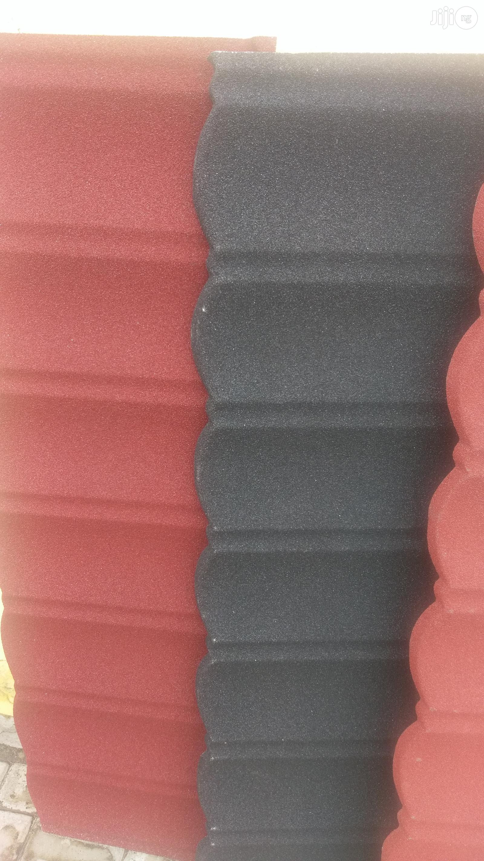 Red and Black Shingles Roof Tiles