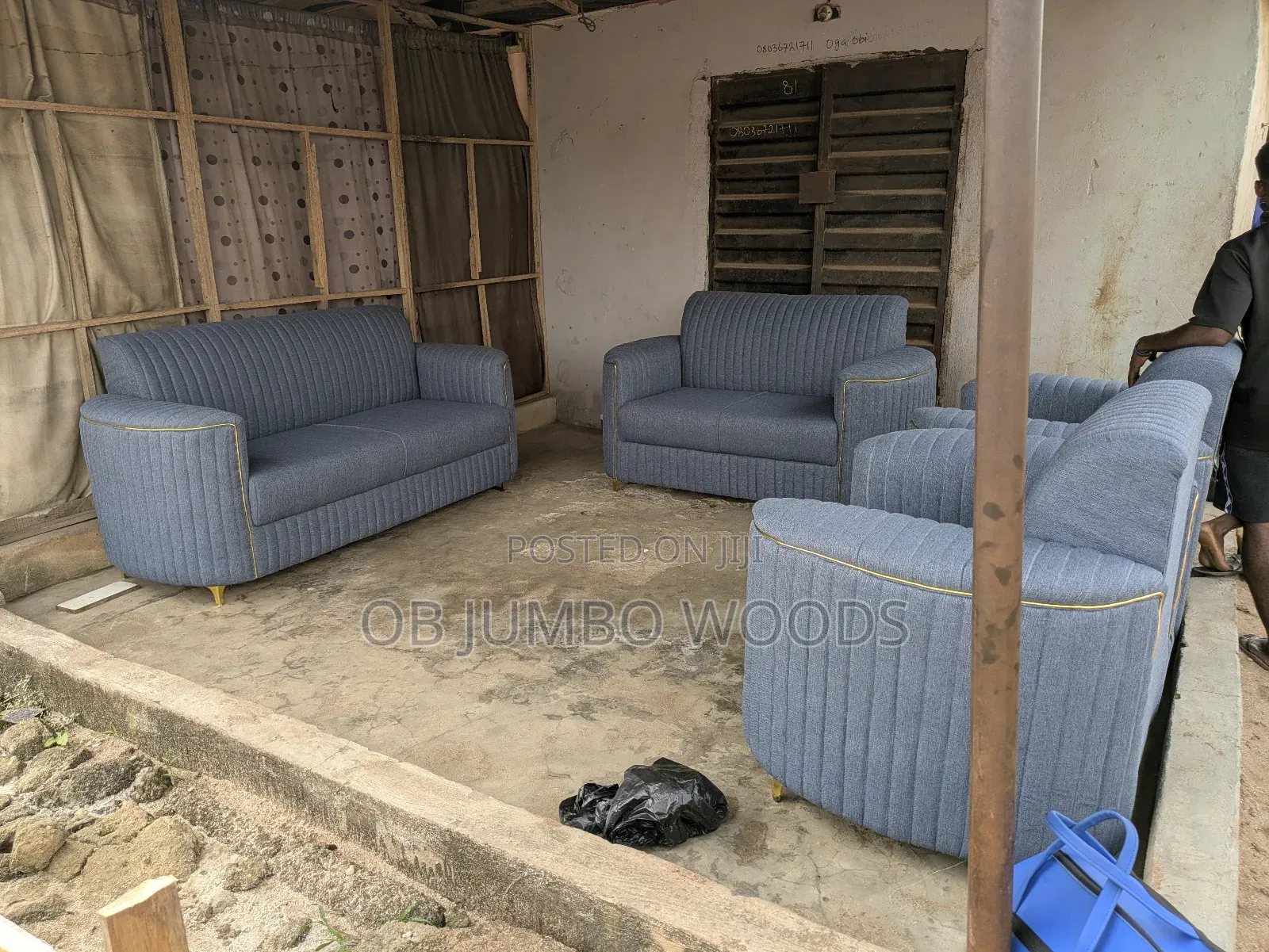 Gray 7 Seater Sofa Set