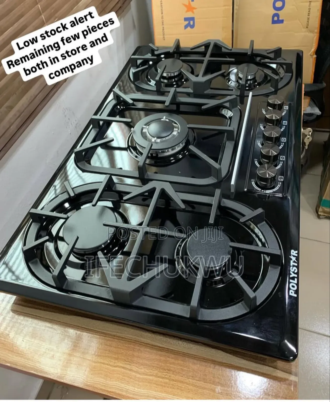 Original High Quality Polystar Built-in Black Stainless Steel Cooker