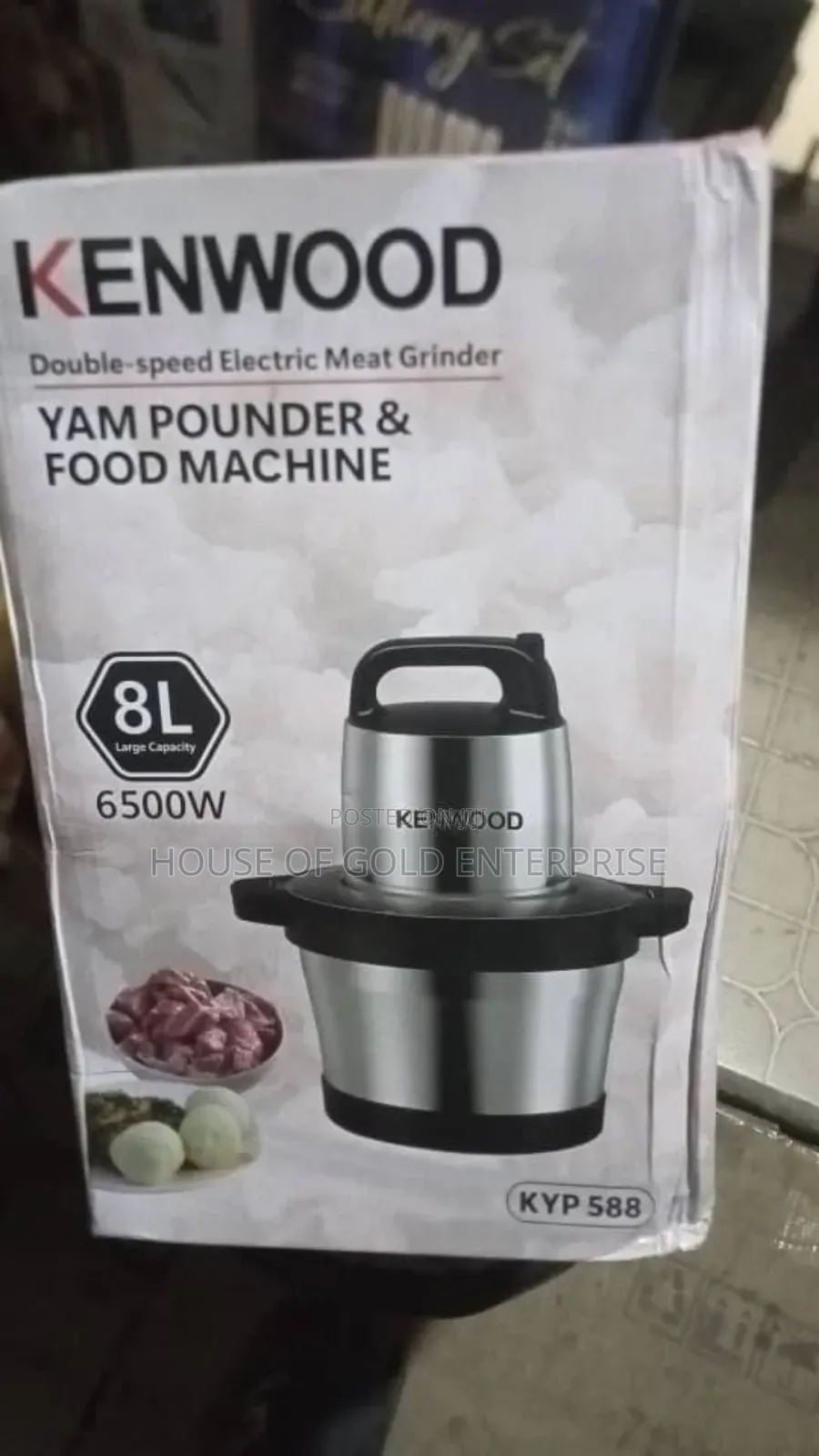 Kenwood Double-Speed Electric Meat Grinder Yam Pounder Food Machine
