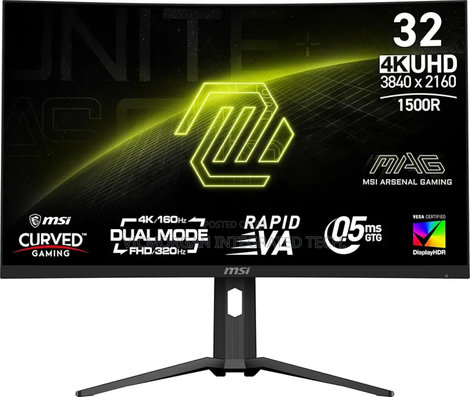 Msi Mag 321cupdf 32-Inch 3840 X 2160 (Uhd Curved Gaming Monitor 320hz,