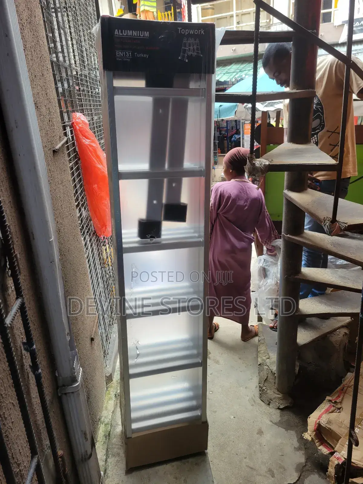 4×6 Aluminum Turkey Foldable Ladder(24 Steps)