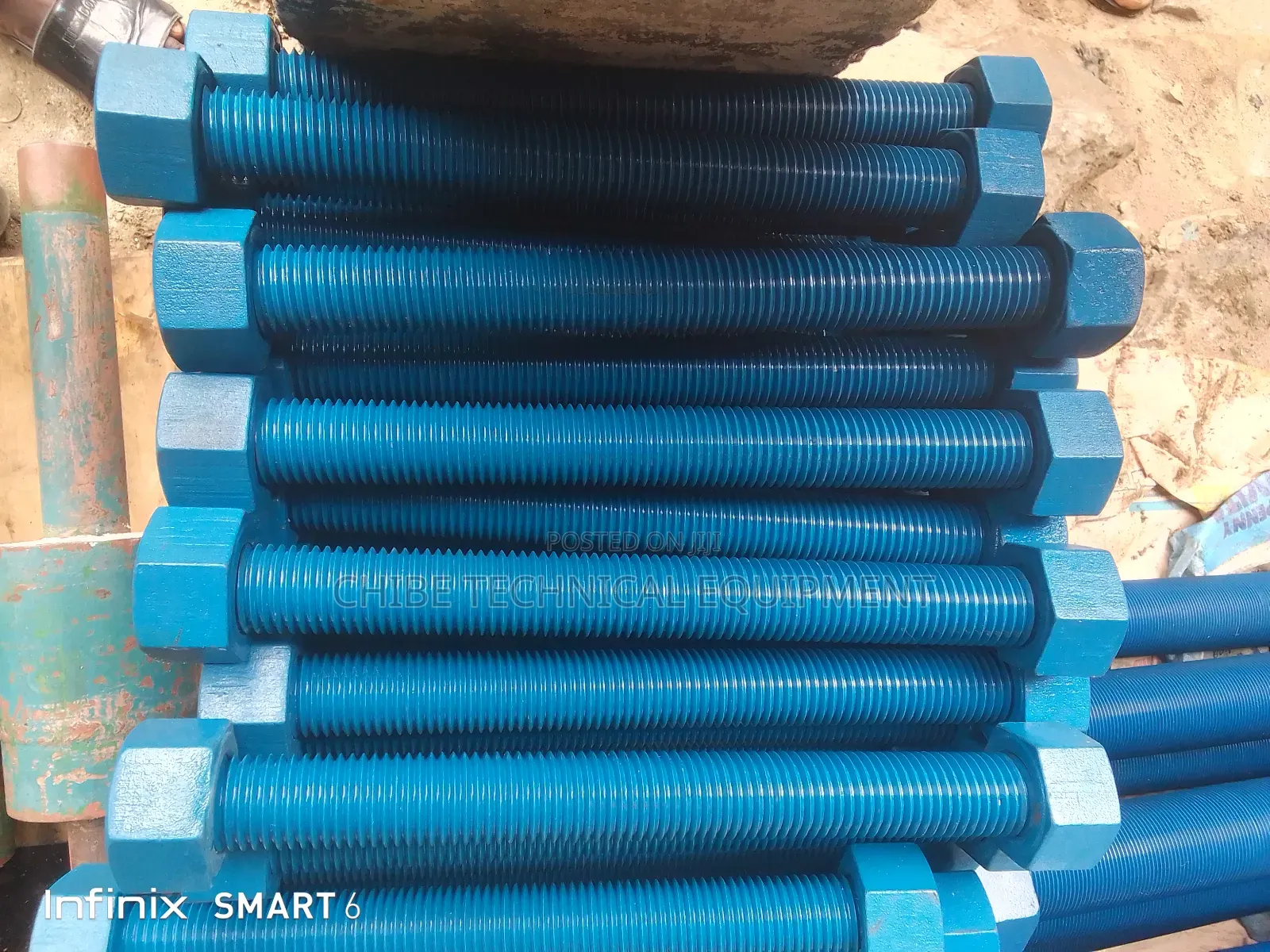 1.1/4 X10" Teflon Coated Stud Bolt