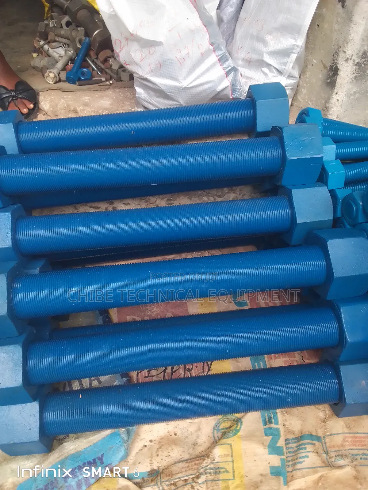 2.1/2 X 22 " Stud Bolt and Nut Xylen Coated