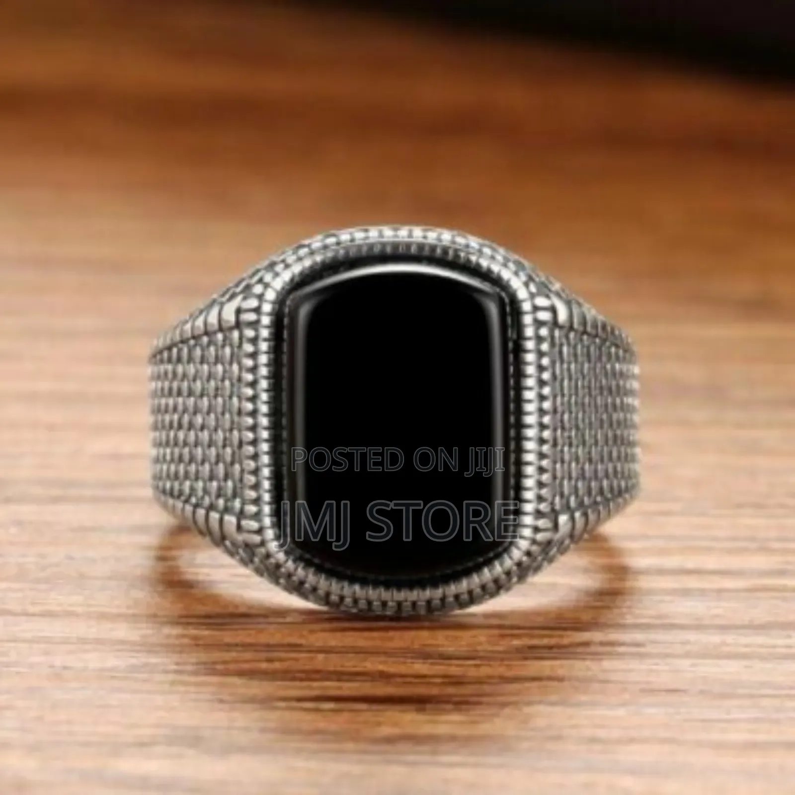 Men's Sterling Silver Stones Ring