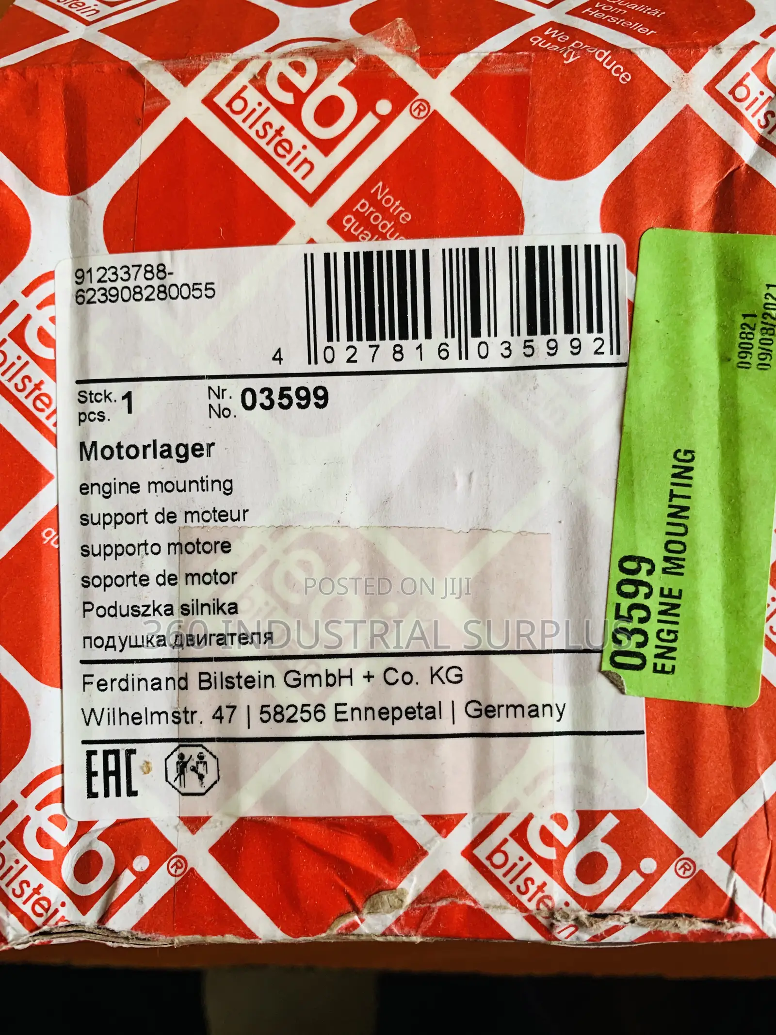 Genuine Febi Bilstein 03599 Engine Mount