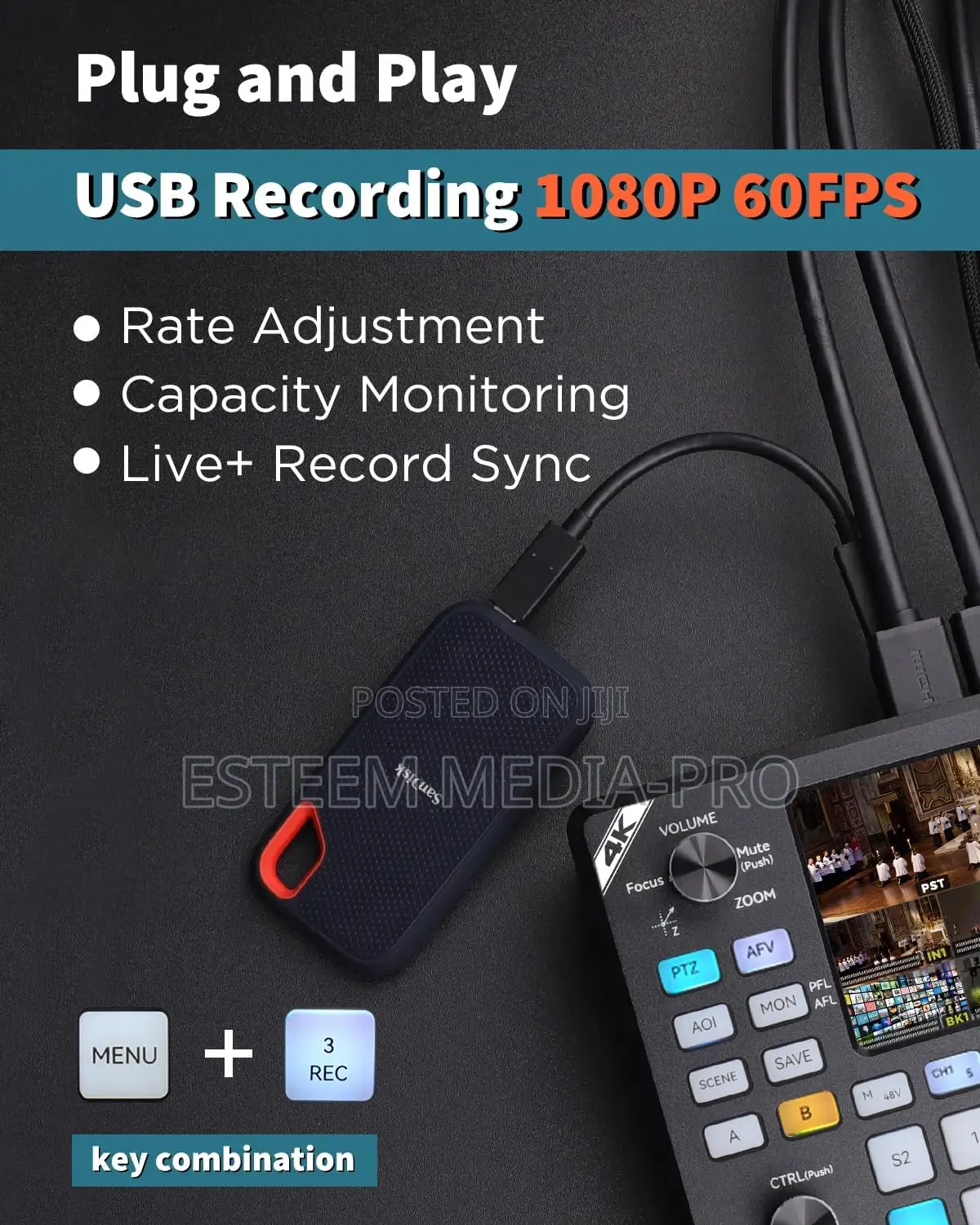 Fomako Kc602 Hdmi Video Audio Mixer Switcher