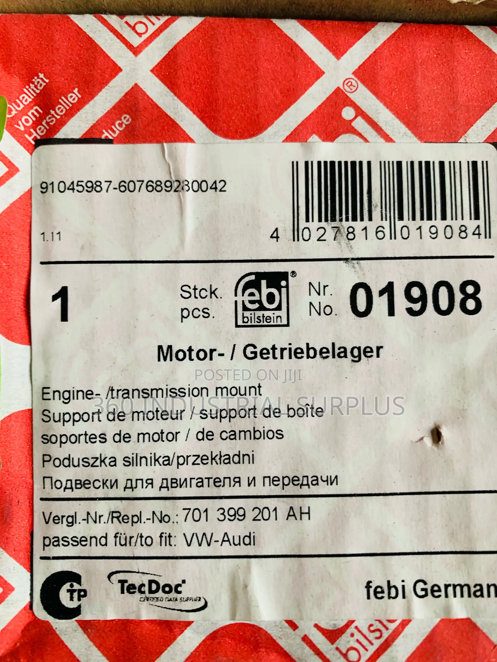Genuine Febi Bilstein 01908 Engine Mount
