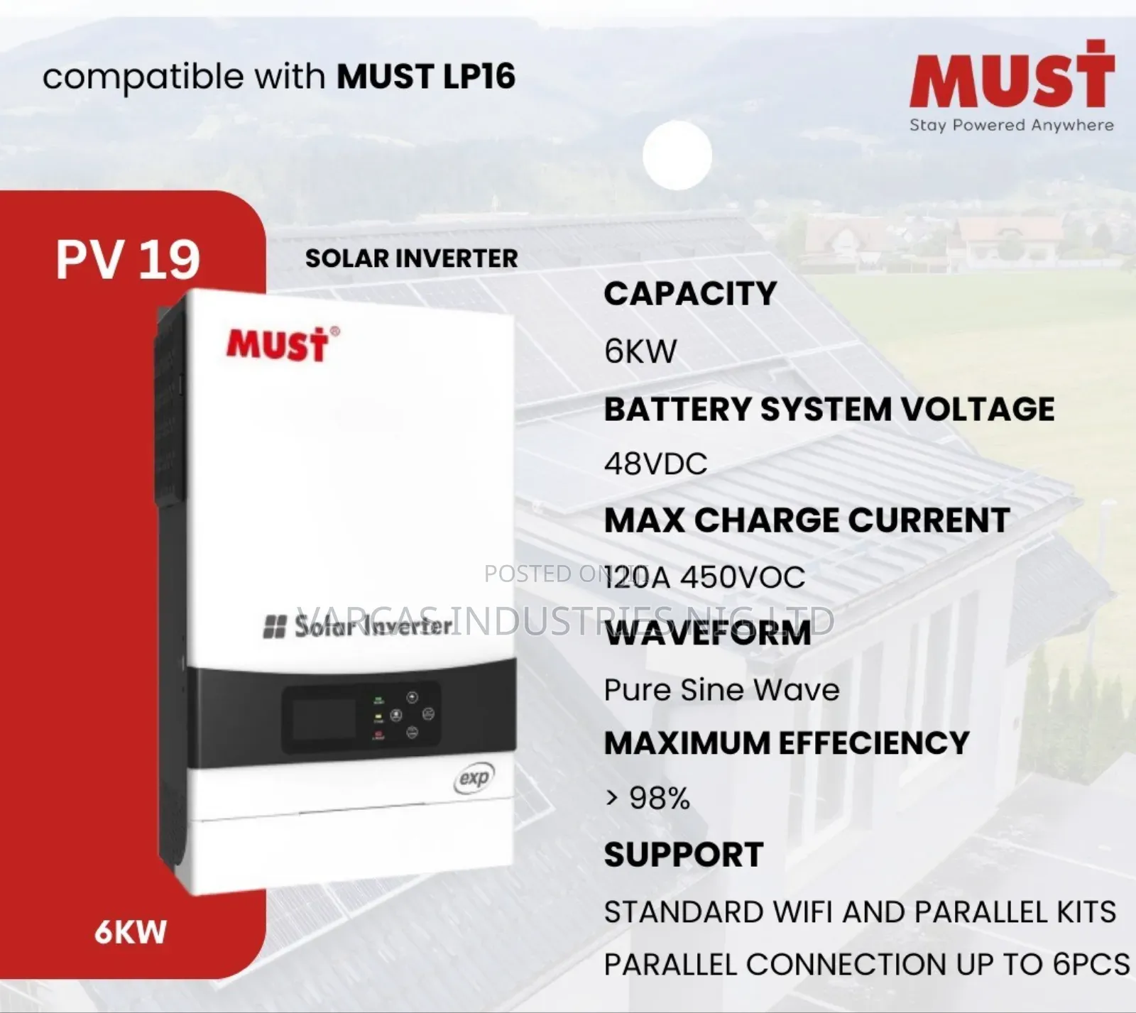 Must 6.5kva Hybrid Inverter