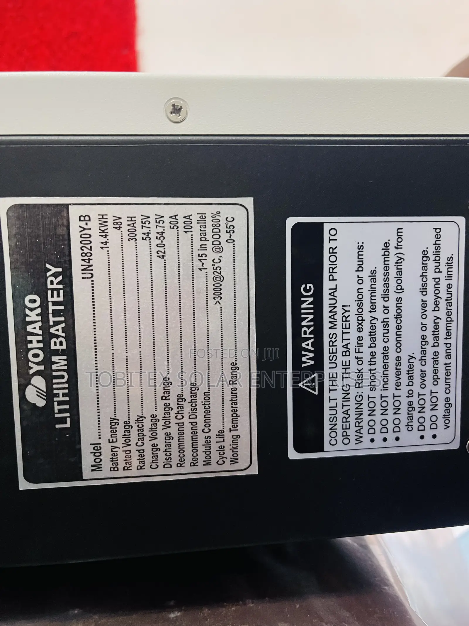 15kwh Yohako Lithium Ion Batteries