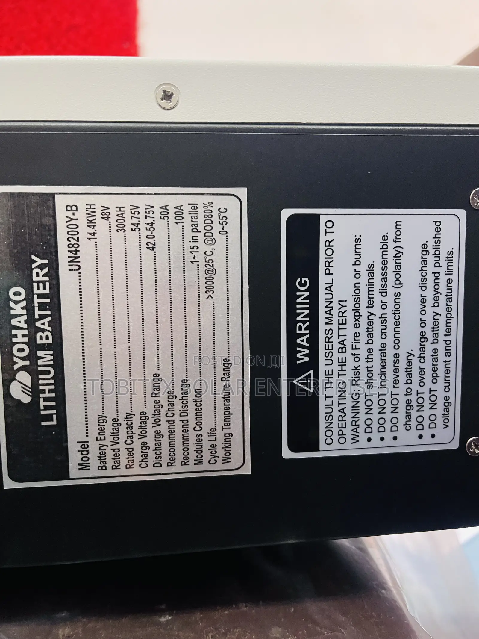 15kwh Yohako Lithium Ion Batteries