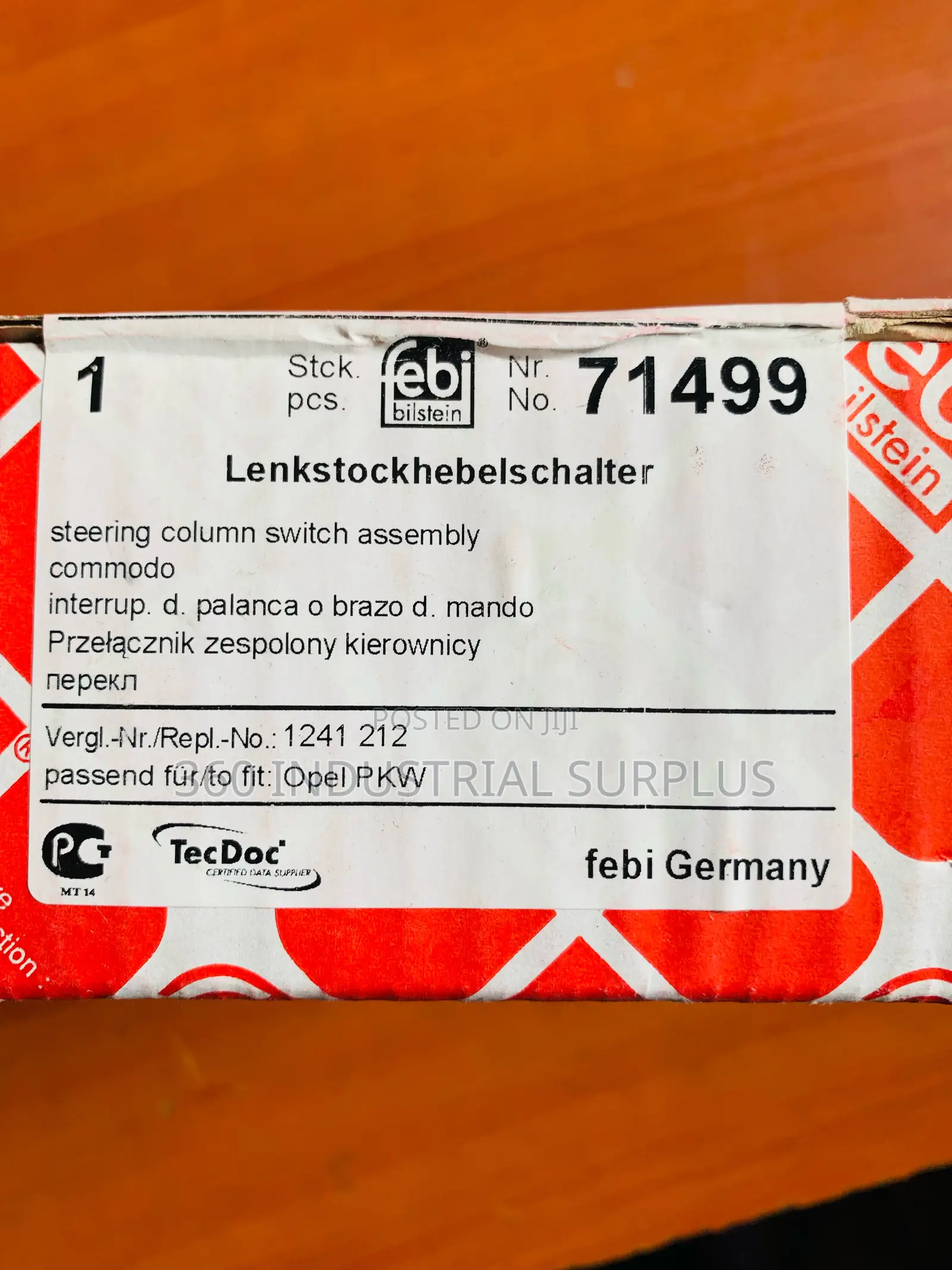 Genuine Febi Bilstein 71499 Pump , Fuel Pre Supply