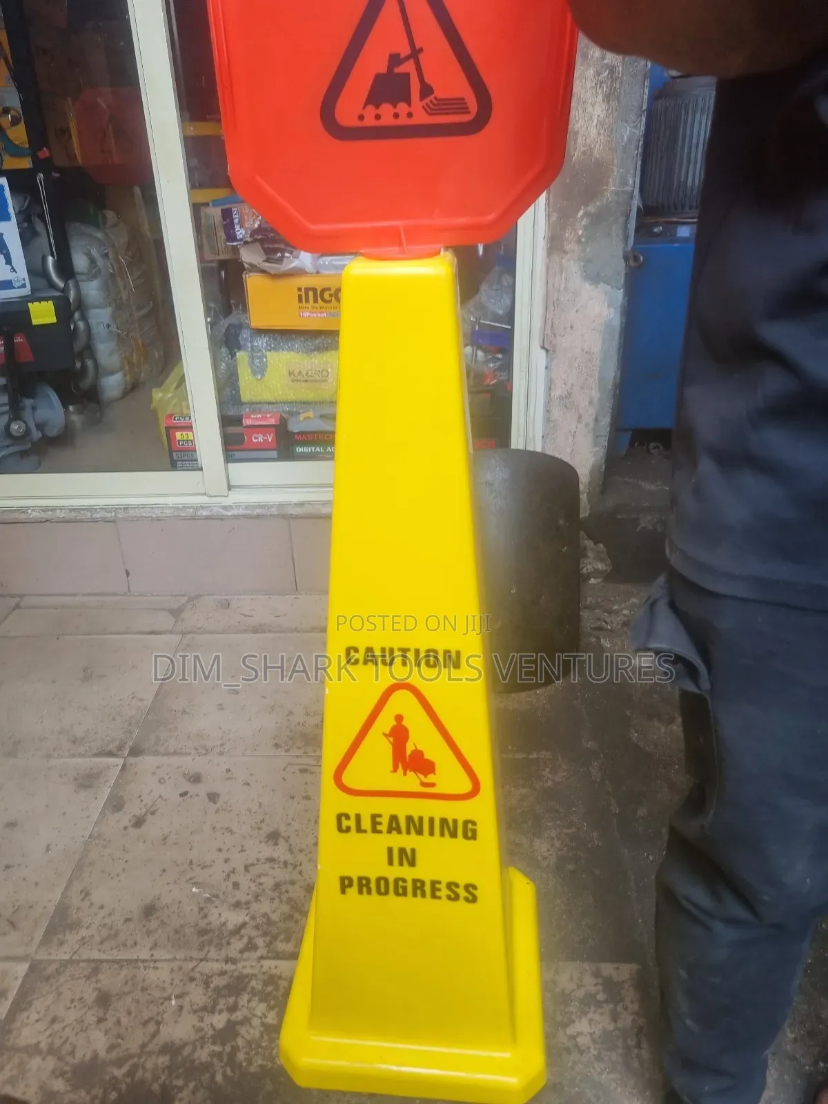 Wet Floor Sign Cone/Caution Cleaning In Progress Cone