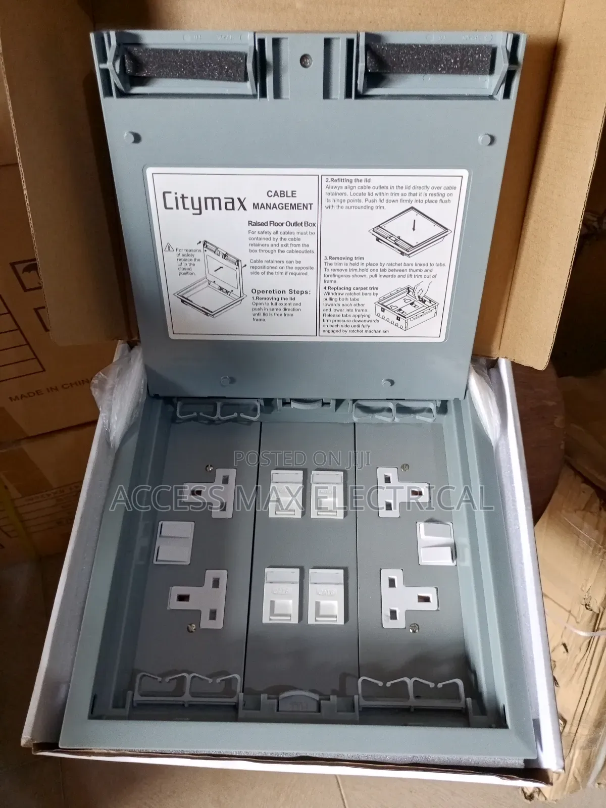 Flood Box  4 Cat6 Mouth