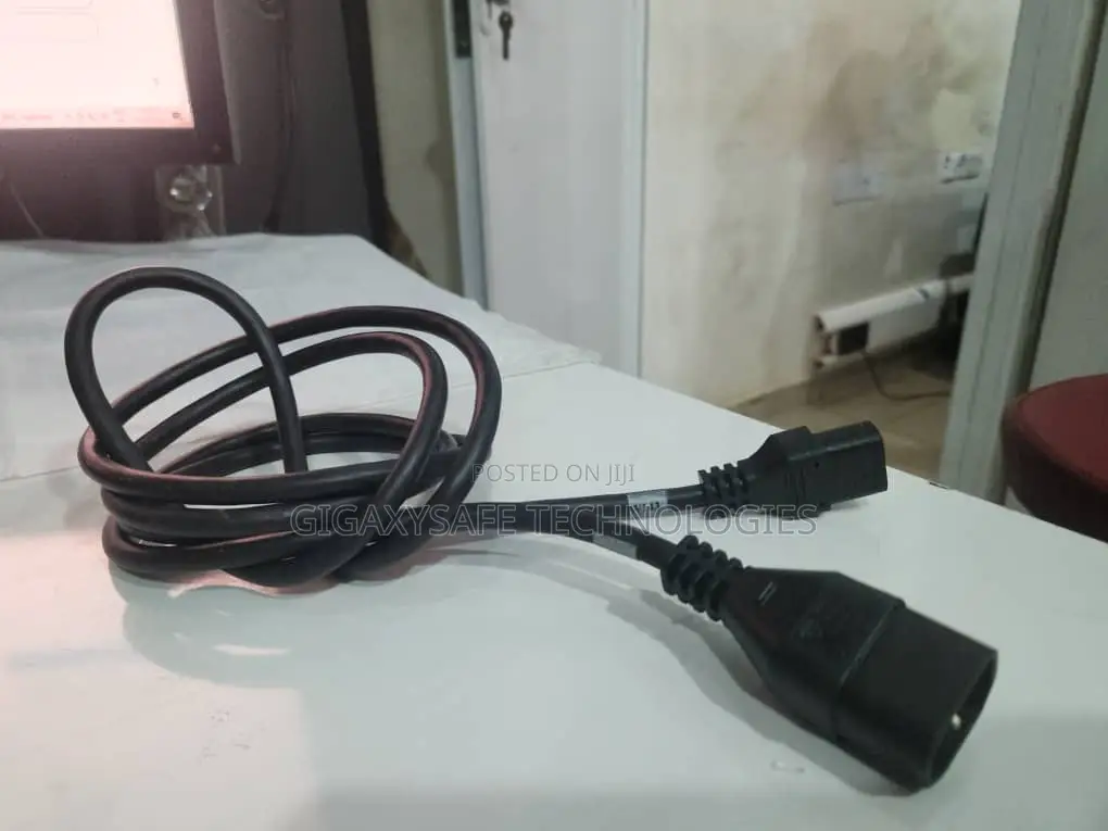 Ac Power Cord, C14 To C13, 18 Awg, 1', Black