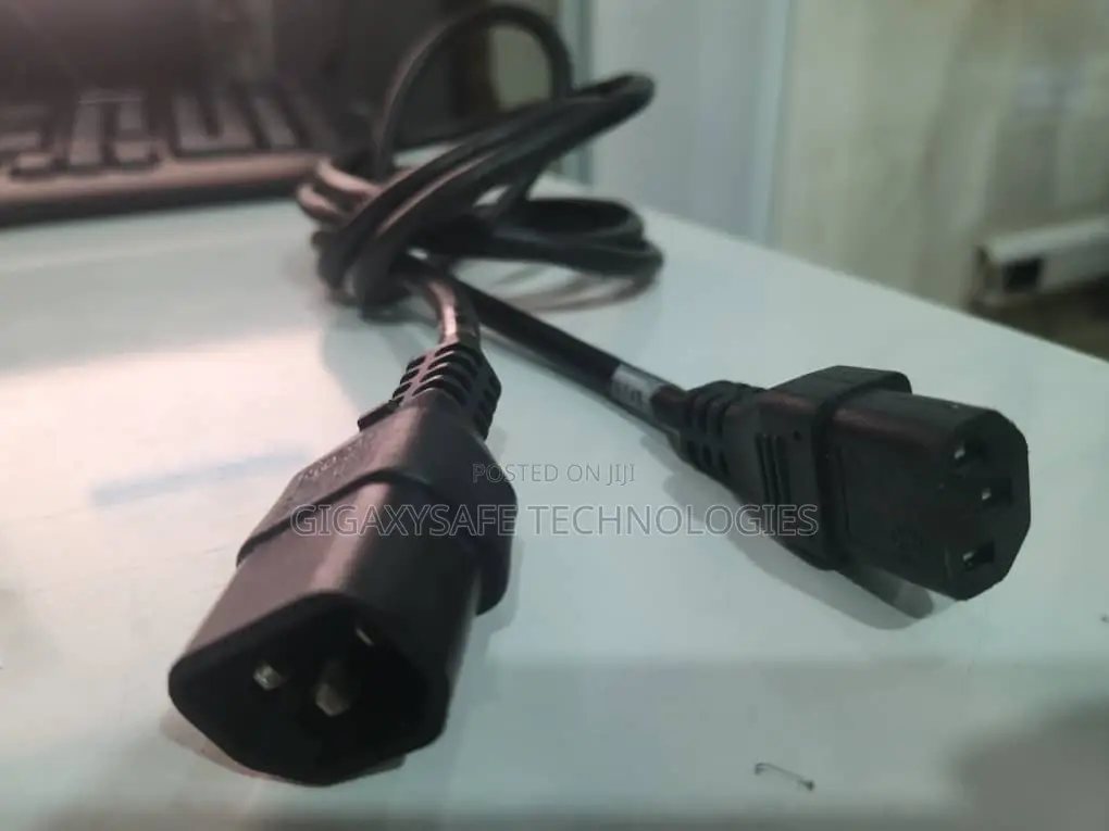 Ac Power Cord, C14 To C13, 18 Awg, 1', Black
