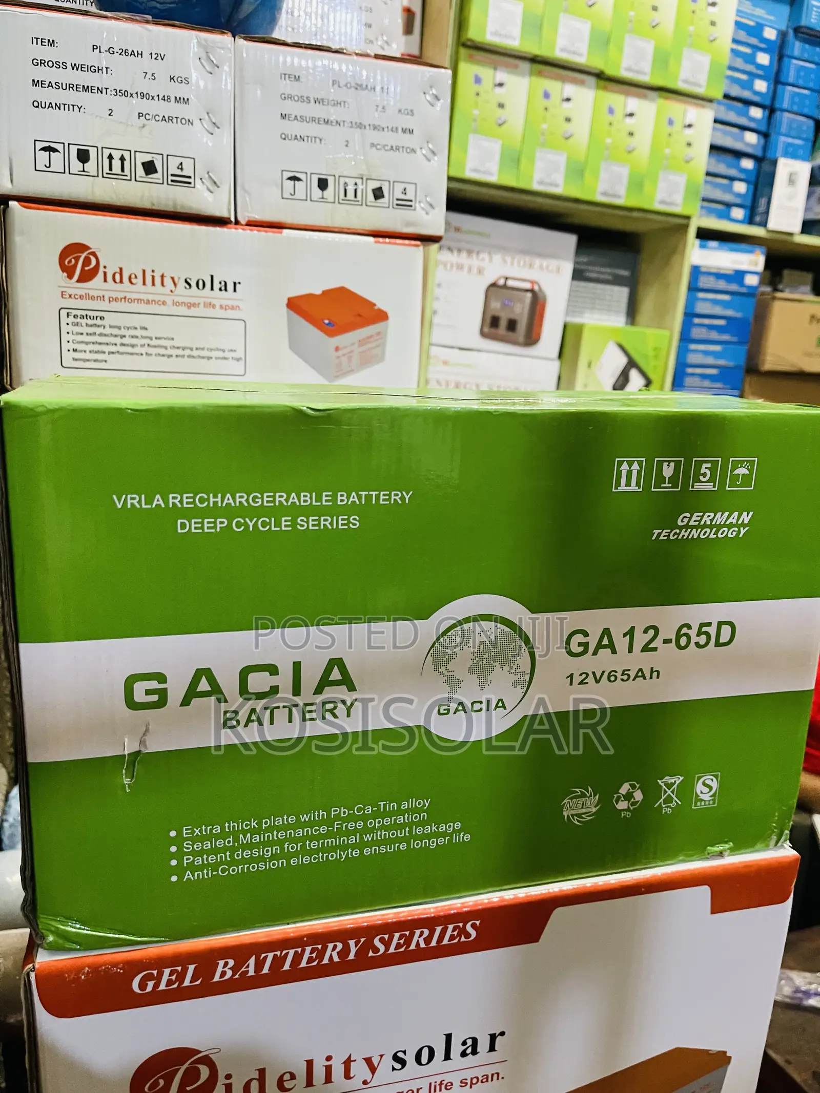 60ah 12v Gacia Dry Cell Battery