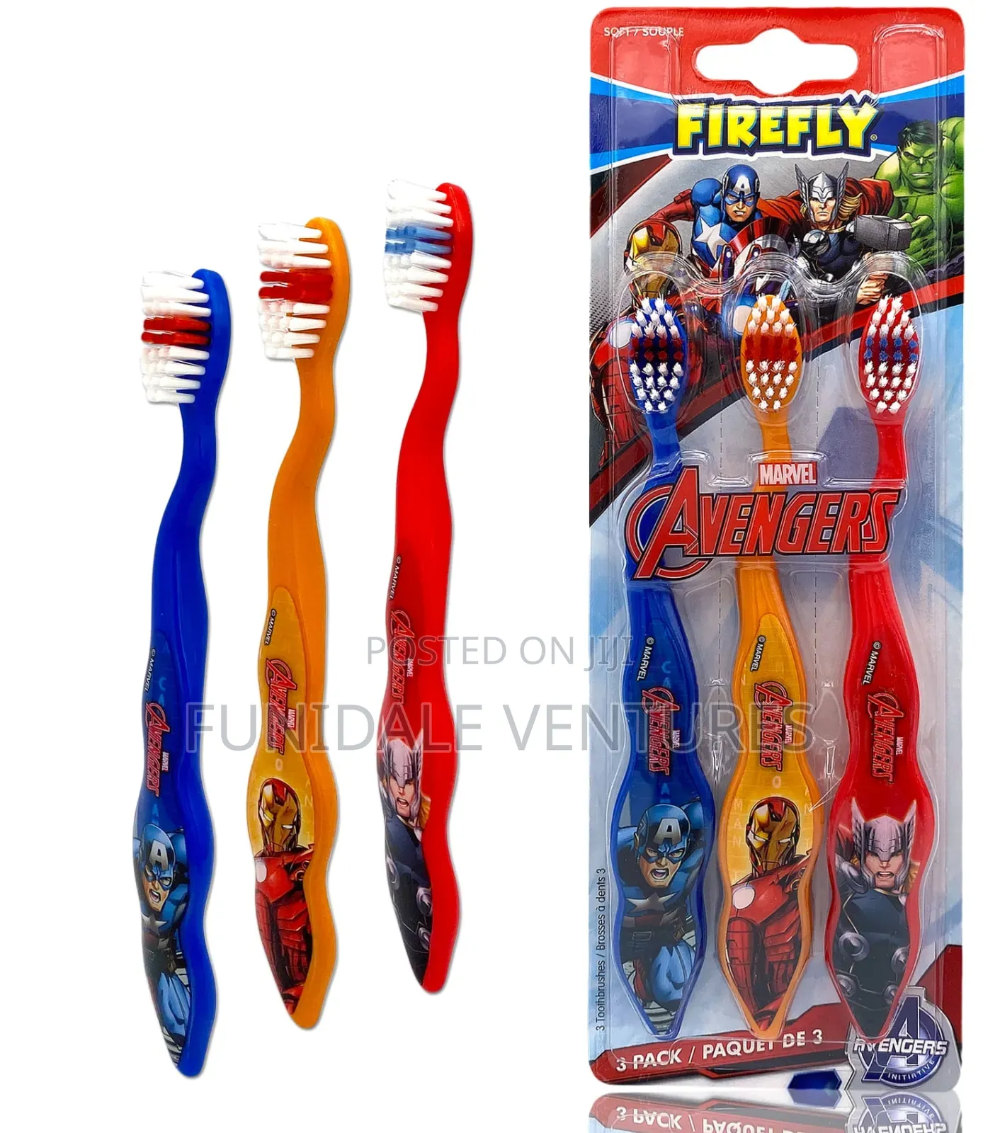 Toddlers 3pack Character Toothbrush