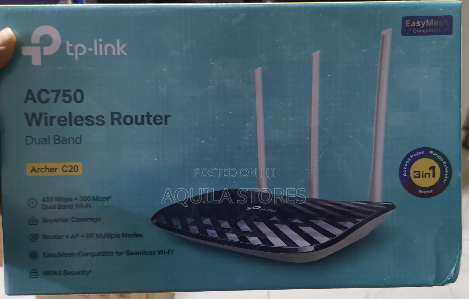 Tp-Link Archer C20 Ac750 Wireless Dual Band Router.