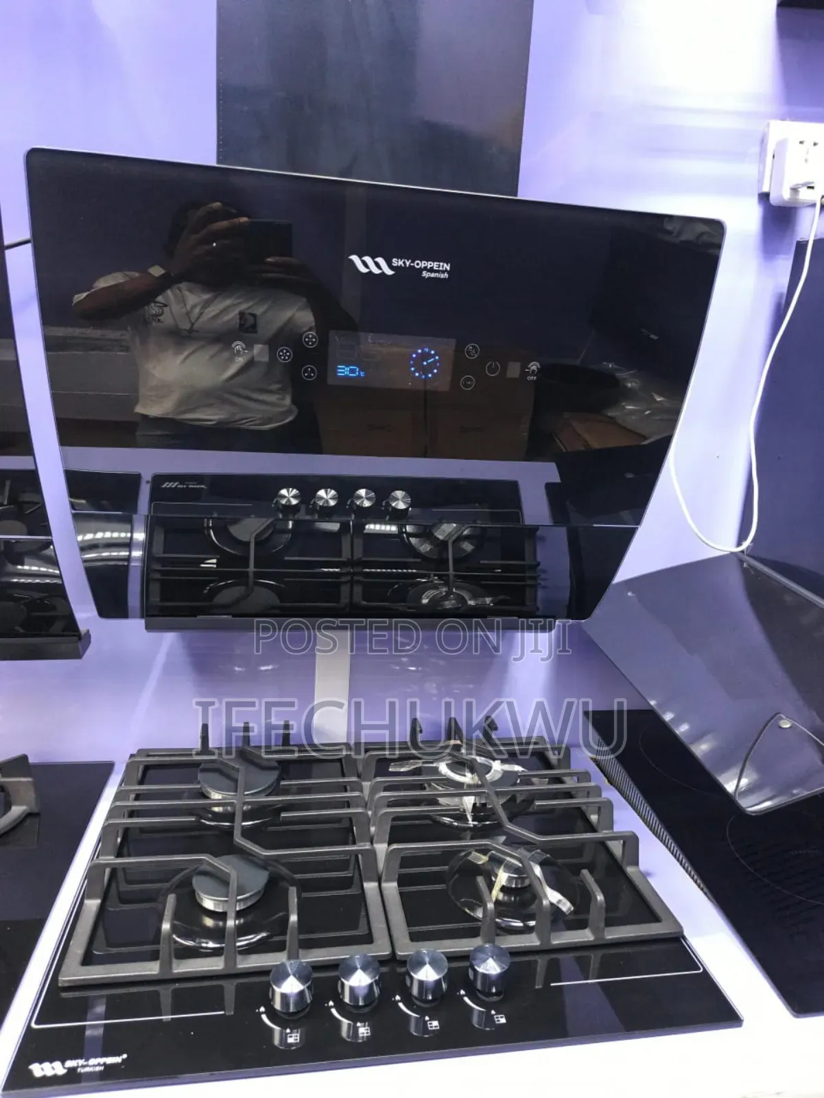 Original Quality Sky-Oppein Built-in Gas Cooker Hob Heat Extractor