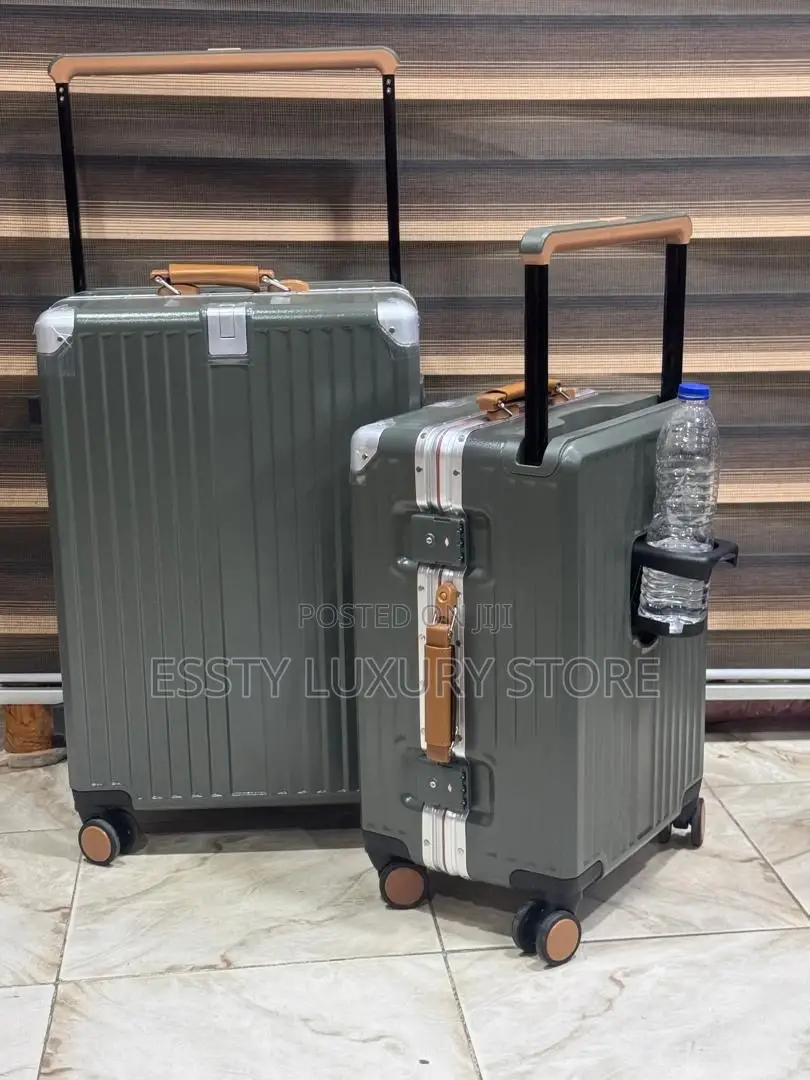 Set of Two Wide Pole Aluminum Bag With Back Cup Holder