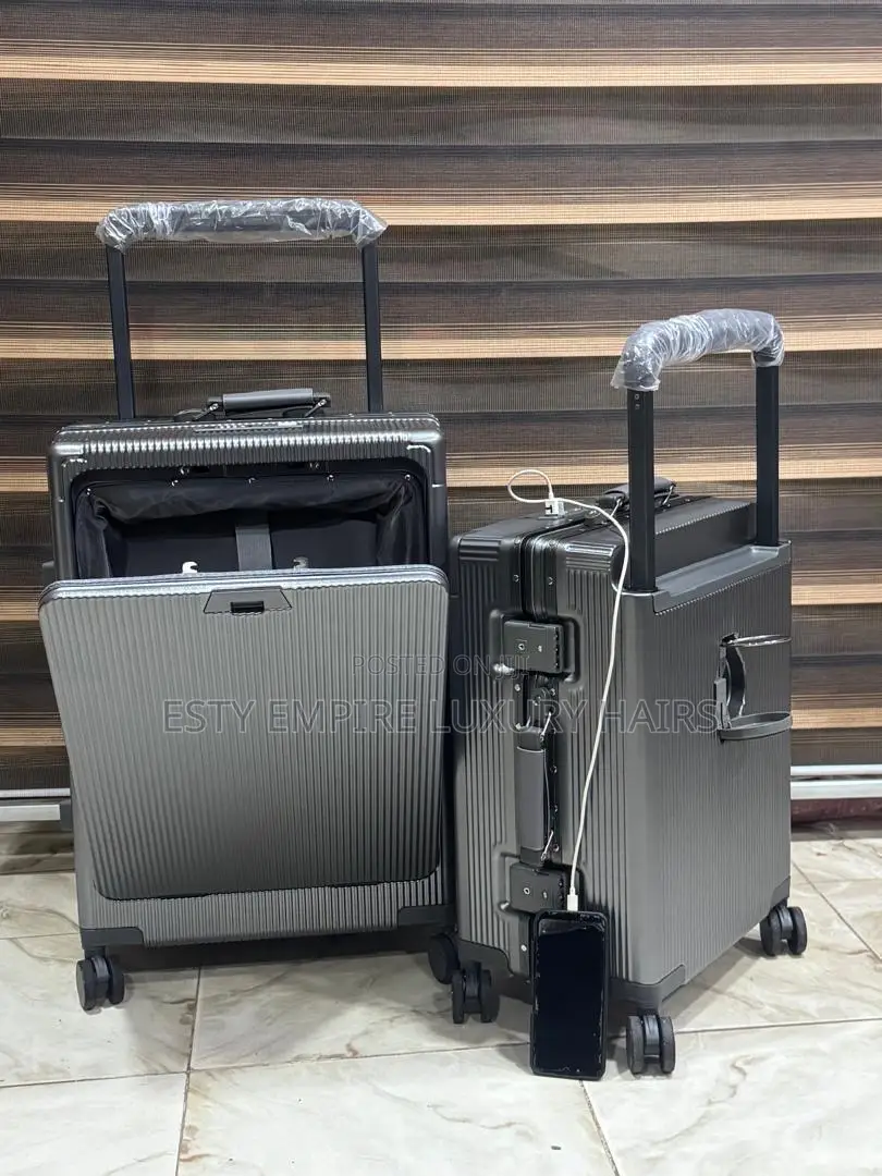 Set of Two Wide Pole Aluminum With Back Cup Space and Usb