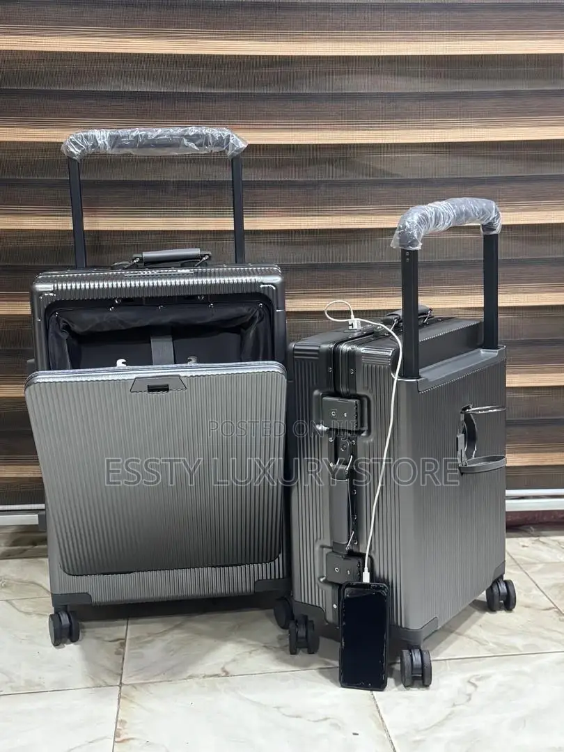 Set of Two Wide Pole Aluminum With Back Cup Space and Usb