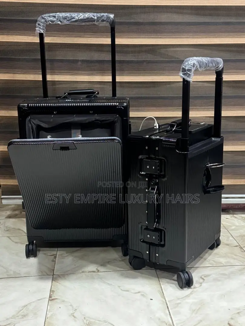 Set of Two Wide Pole Aluminum With Back Cup Space and Usb