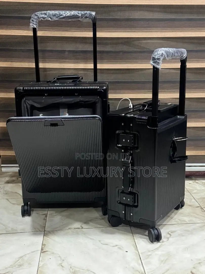 Set of Two Wide Pole Aluminum With Back Cup Space and Usb