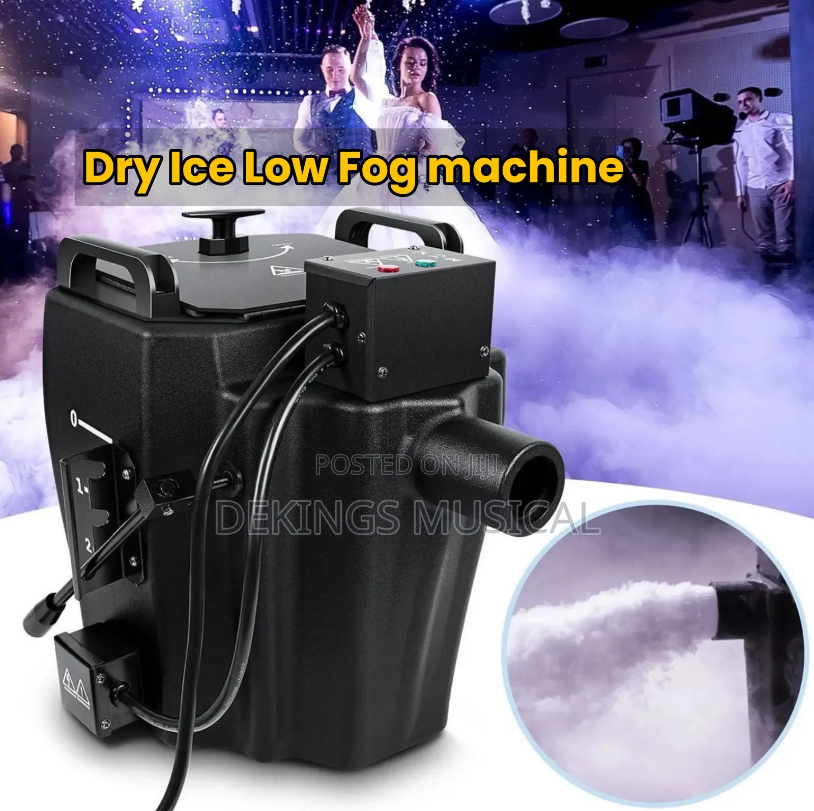 Dry Ice Low Fog Machine 3500w - Ground Fog Effect for Weddings Stage