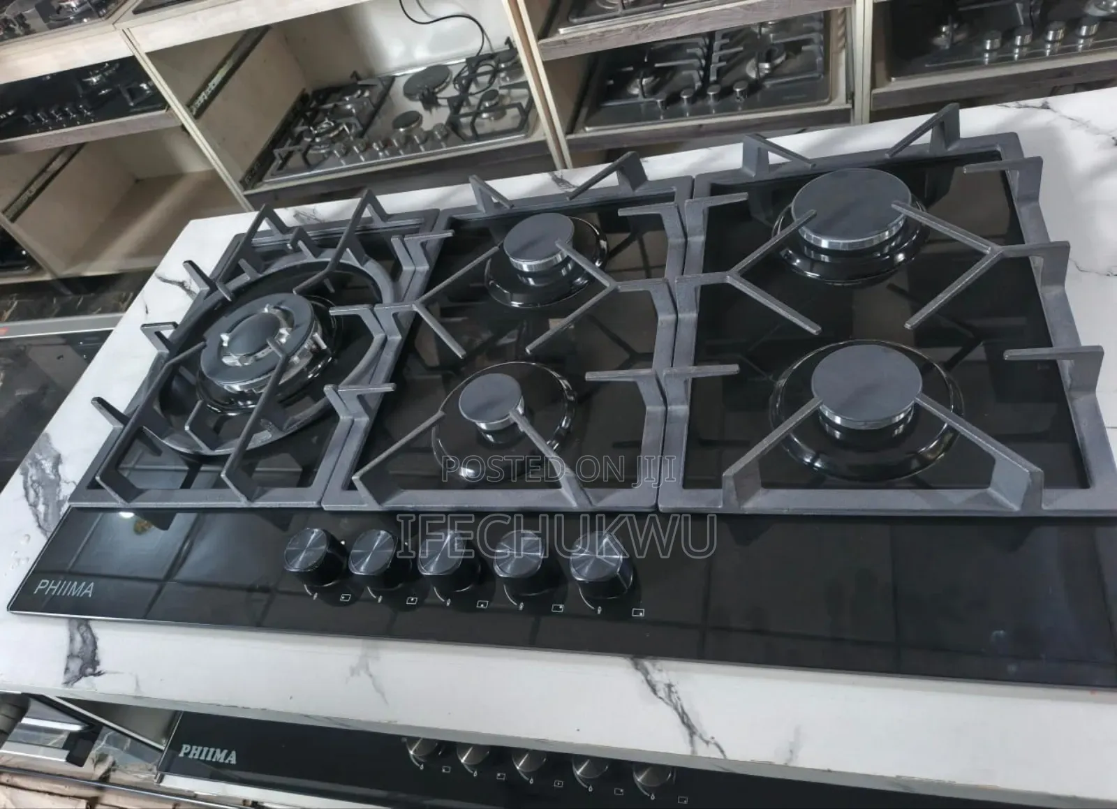 Original High Quality Phiima Built-in Gas Cooker Hob 60x90cm 8mm Glass