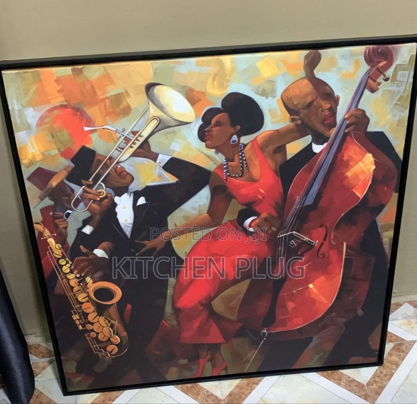 Painting Art of a Jazz Band in Performance. 『 30 by 40 』