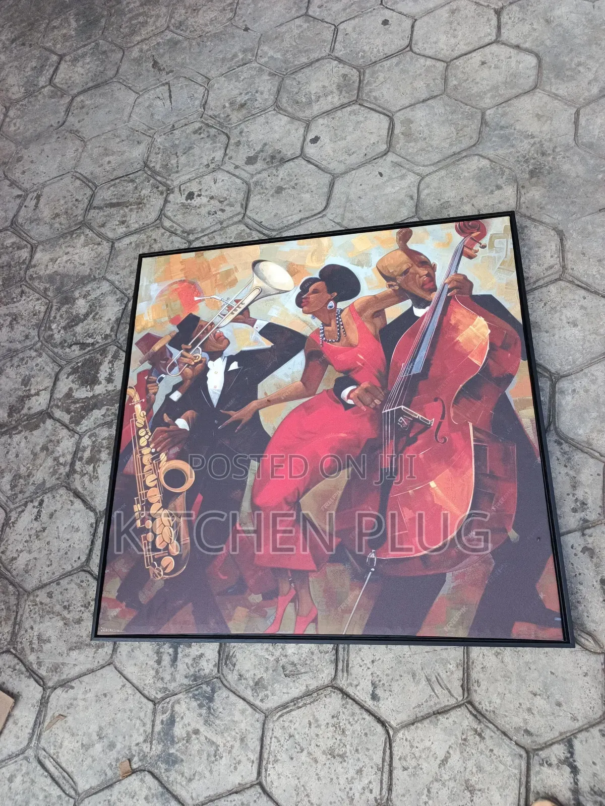 Painting Art of a Jazz Band in Performance. 『 30 by 40 』
