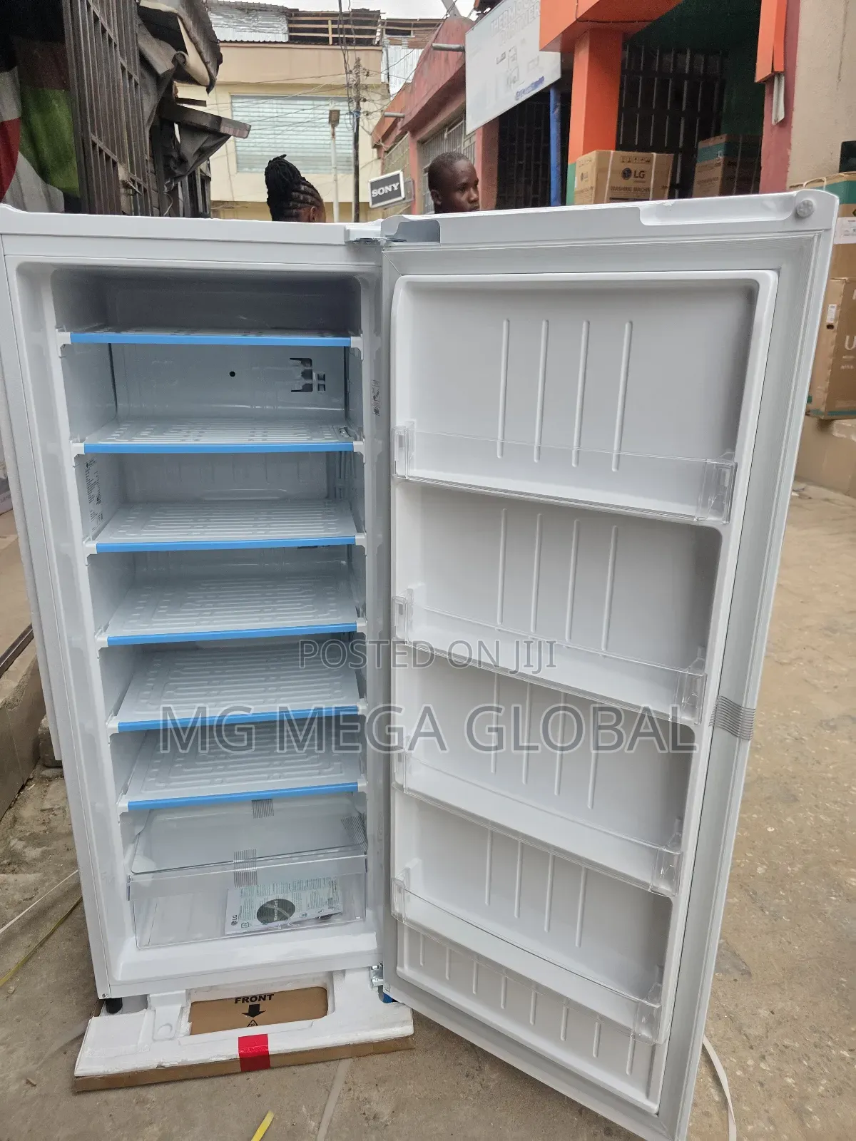 Lg Standing Freezer 168l Silver (Gn-304sl)